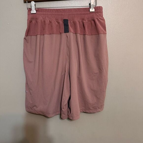 Lululemon Mens Step Back Jump Lined Athletic Shorts Red Dust Size Small - Picture 3 of 8